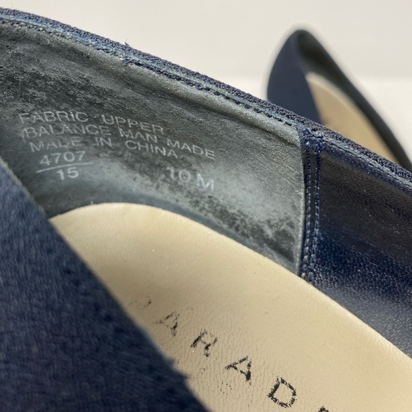 Women’s Navy Blue Heels Size 10M - Picture 3 of 10
